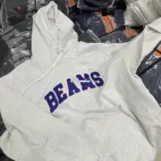 24AW BEAMS JAPAN 日本製 刺繡logo 拼色連帽衛衣帽T長袖：圖片 15