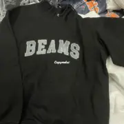 24AW BEAMS JAPAN 日本製 刺繡logo 拼色連帽衛衣帽T長袖：圖片 16