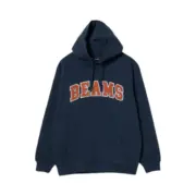 24AW BEAMS JAPAN 日本製 刺繡logo 拼色連帽衛衣帽T長袖：圖片 7