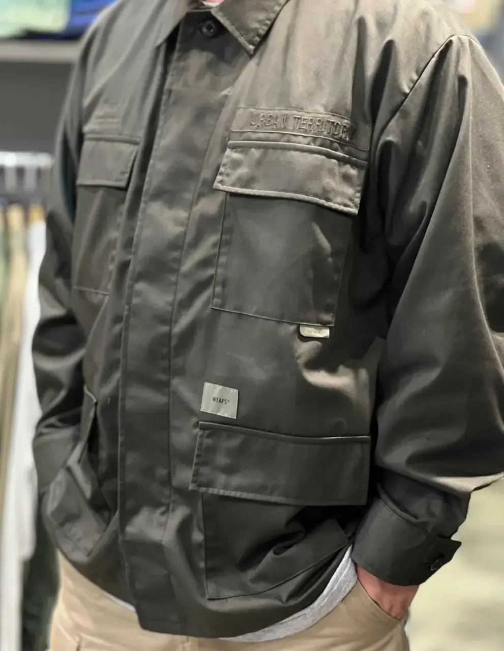 WTAPS 23SS JUNGLE COPO TWILL 四袋工装多口袋軍事風 襯衫薄夾克外套