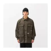 WTAPS 23SS JUNGLE COPO TWILL 四袋工装多口袋軍事風 襯衫薄夾克外套：圖片 5