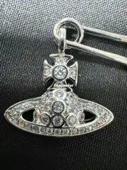 【現貨】【過驗】Viv1enne Westwood 別針滿鑽星球浮雕 施華洛世奇 項鍊吊墜：圖片 5