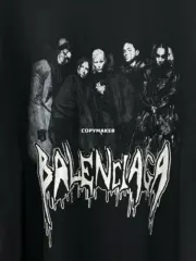 巴黎 BLC 25SS 53th Couture 高級訂製系列 樂隊手繪塗鴉破壞 短袖T恤：圖片 6