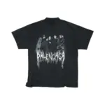 巴黎 BLC 25SS 53th Couture 高級訂製系列 樂隊手繪塗鴉破壞 短袖T恤