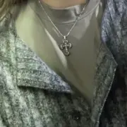 【現貨】Chrome Hearts 經典款 火焰十字架 項鍊吊墜 CH克羅心 白銅/925純銀 小號：圖片 4