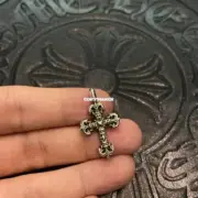 【現貨】Chrome Hearts 經典款 火焰十字架 項鍊吊墜 CH克羅心 白銅/925純銀 小號：圖片 5