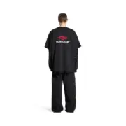 【現貨】巴黎 BLC 24SS 膠帶 繃帶logo 3B刺繡字母 前後穿兩用式 拼接短袖T恤：圖片 5