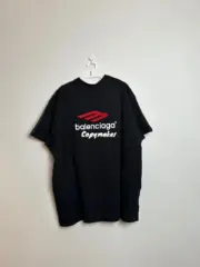 【現貨】巴黎 BLC 24SS 膠帶 繃帶logo 3B刺繡字母 前後穿兩用式 拼接短袖T恤：圖片 11