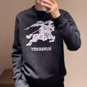 BR 23SS 馬術騎士 戰馬刺繡 logo 大學T圓領衛衣：圖片 3