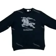 BR 23SS 馬術騎士 戰馬刺繡 logo 大學T圓領衛衣：圖片 6