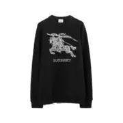 BR 23SS 馬術騎士 戰馬刺繡 logo 大學T圓領衛衣：圖片 2