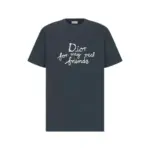 【現貨】D1OR x HYLTON NEL 25SS 聯名草寫字母logo 短袖T恤 深藍