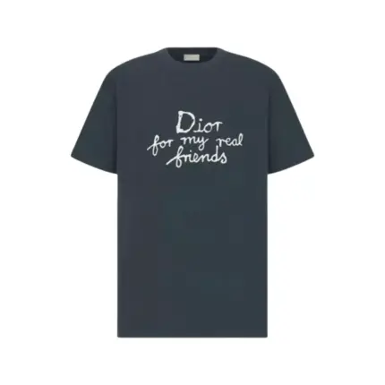 【現貨】D1OR x HYLTON NEL 25SS 聯名草寫字母logo 短袖T恤 深藍