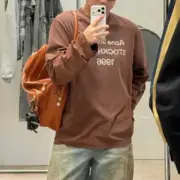 【預售】Acne Studios 26SS 1996水洗做舊經典logo 圓領純棉短袖T恤 巧克力棕：圖片 3