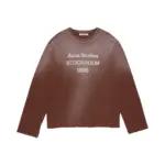 【預售】Acne Studios 26SS 1996水洗做舊經典logo 圓領純棉短袖T恤 巧克力棕