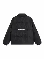 【預售】D1OR 25SS Oblique 滿版老花滿印緹花 白鵝絨 羽絨外套棉服夾克外套 青黑：圖片 6