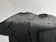 PRA 23FW Ripped-Triangle 三角標 漸變漸層褪色 水洗煙燻 衛衣大學T長袖：圖片 7