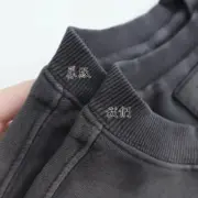 PRA 23FW Ripped-Triangle 三角標 漸變漸層褪色 水洗煙燻 衛衣大學T長袖：圖片 14