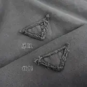 PRA 23FW Ripped-Triangle 三角標 漸變漸層褪色 水洗煙燻 衛衣大學T長袖：圖片 15