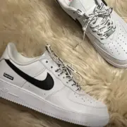 【預售】SUP x Air Force 1 限定款 聯名  AF1 空軍 休閒鞋板鞋運動鞋 白黑：圖片 4