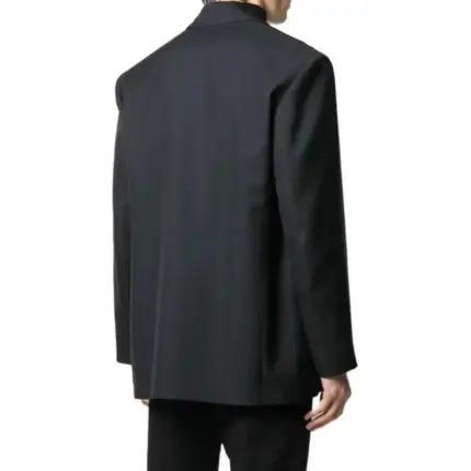 【現貨】巴黎 BLC 22FW 萬事達刺繡logo 復古 棉服西裝夾克外套