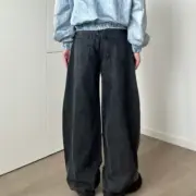 【預售】【福利回饋】Alexander Wang 25SS 水洗做舊 Baggy 直筒牛仔褲寬版工裝褲：圖片 5