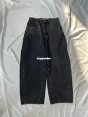 【預售】【福利回饋】Alexander Wang 25SS 水洗做舊 Baggy 直筒牛仔褲寬版工裝褲：圖片 7