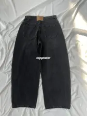 【預售】【福利回饋】Alexander Wang 25SS 水洗做舊 Baggy 直筒牛仔褲寬版工裝褲：圖片 9