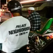 【預售】【雙11新品】NEIGHBORHOOD x PALACE 25AW 聯名 華夫格字母logo 長袖T恤衛衣 NBHD：圖片 3