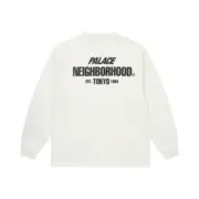 【預售】【雙11新品】NEIGHBORHOOD x PALACE 25AW 聯名 華夫格字母logo 長袖T恤衛衣 NBHD：圖片 7