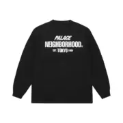 【預售】【雙11新品】NEIGHBORHOOD x PALACE 25AW 聯名 華夫格字母logo 長袖T恤衛衣 NBHD：圖片 9