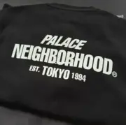 【預售】【雙11新品】NEIGHBORHOOD x PALACE 25AW 聯名 華夫格字母logo 長袖T恤衛衣 NBHD：圖片 11