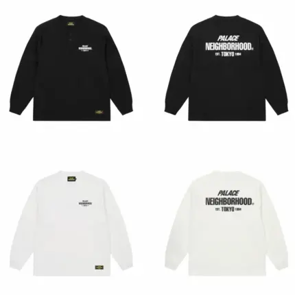 【預售】【雙11新品】NEIGHBORHOOD x PALACE 25AW 聯名 華夫格字母logo 長袖T恤衛衣 NBHD