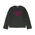 【預售年後出貨】Acne Studios 26SS 1996 植絨刺繡水洗做舊經典logo 圓領純棉短袖T恤