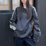 【現貨】THUG CLUB x AD originals 25FW 聯名 鍍銀logo 金屬尼龍皺摺 衝鋒衣夾克外套：圖片 6