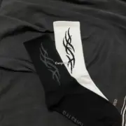 巴黎 BLC 24SS 火焰字母 限定 襪子中筒襪棉襪長襪足球襪：圖片 5