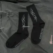 巴黎 BLC 24SS 火焰字母 限定 襪子中筒襪棉襪長襪足球襪：圖片 10