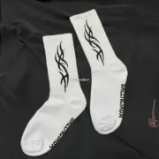 巴黎 BLC 24SS 火焰字母 限定 襪子中筒襪棉襪長襪足球襪：圖片 12