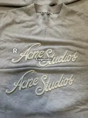 【預售】【福利回饋】Acne Studios 25SS 刺繡logo字母 圓領純棉短袖T恤 花灰色：圖片 5