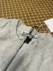 【預售】【福利回饋】Acne Studios 25SS 刺繡logo字母 圓領純棉短袖T恤 花灰色：圖片 7