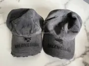 巴黎 BLC 22FW destroyed 大破壞做舊水洗刺繡logo 棒球帽老帽鴨舌帽帽子：圖片 4