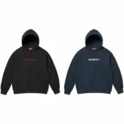 【預售】【雙11新品】SUP x SWAROVSKI 25FW Motion logo 聯名 水鑽字母帽T帽踢連帽衛衣 黑色/深藍：圖片 2