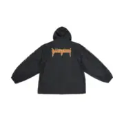 巴黎 BLC 22FW Metallica 火焰金屬搖滾樂隊 連帽風衣夾克衝鋒衣