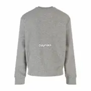 【預售】【2026新年福利】PRA 23FW 素色簡約 三角標小logo 鐵牌 大學T圓領衛衣長袖 灰色：圖片 8