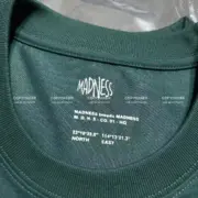 MADNESS 23SS 字母刺繡 簡約 混紡 工裝 短袖 T恤 mdns：圖片 11