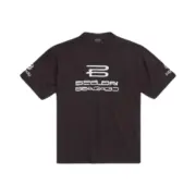 巴黎 BLC 24SS AI GENERATED T-SHIRT AI設計秀款 小破壞印花 短袖T恤：圖片 3