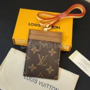 1V M30763 Taïgarama 經典老花都會 頸掛式證件套 卡片夾 卡套 黑色：圖片 18