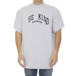 【福利回饋】巴黎 BLC 23SS Be kind 補丁刺繡做舊破壞 logo字母 短袖T恤 灰色