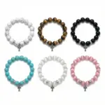 【現貨】【福利回饋免運】Chrome Hearts 十字花貓眼石黑曜石瑪瑙石 十字架手鍊手環 克羅心